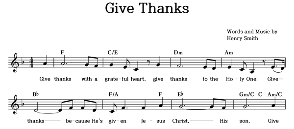Give Thanks MUSICDAY